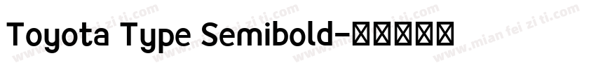 Toyota Type Semibold字体转换